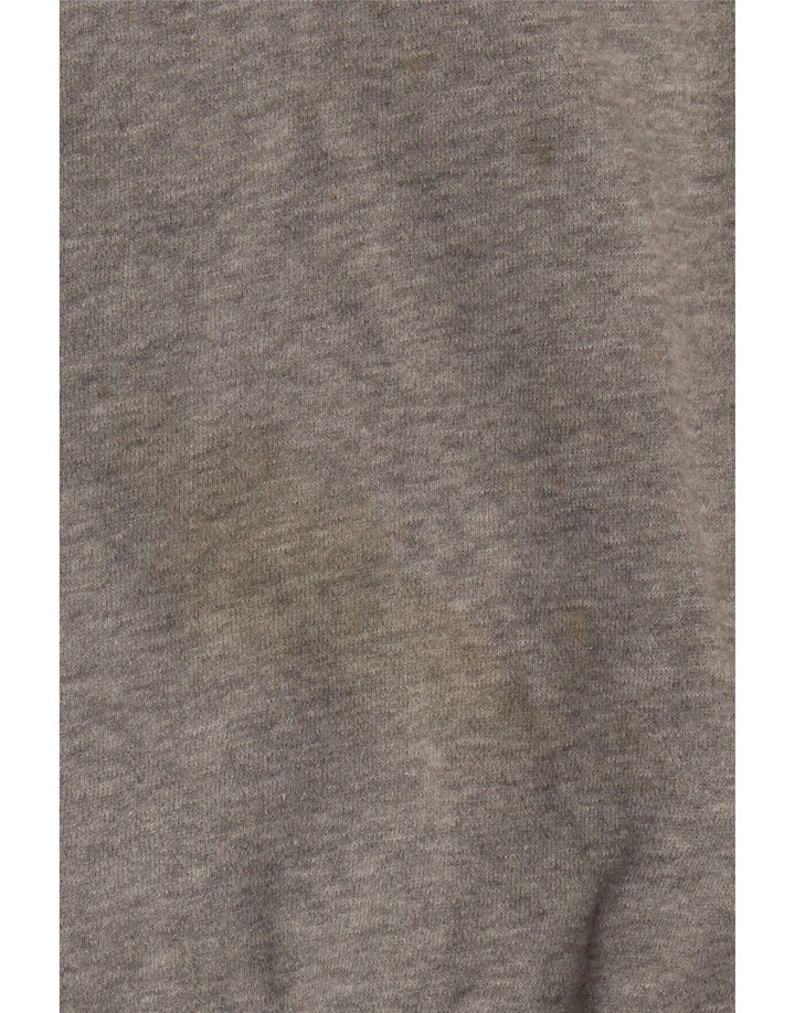 Hanorac Izod pentru bărbați, cu fermoar și gât, pulover mare, gri bumbac cu pete