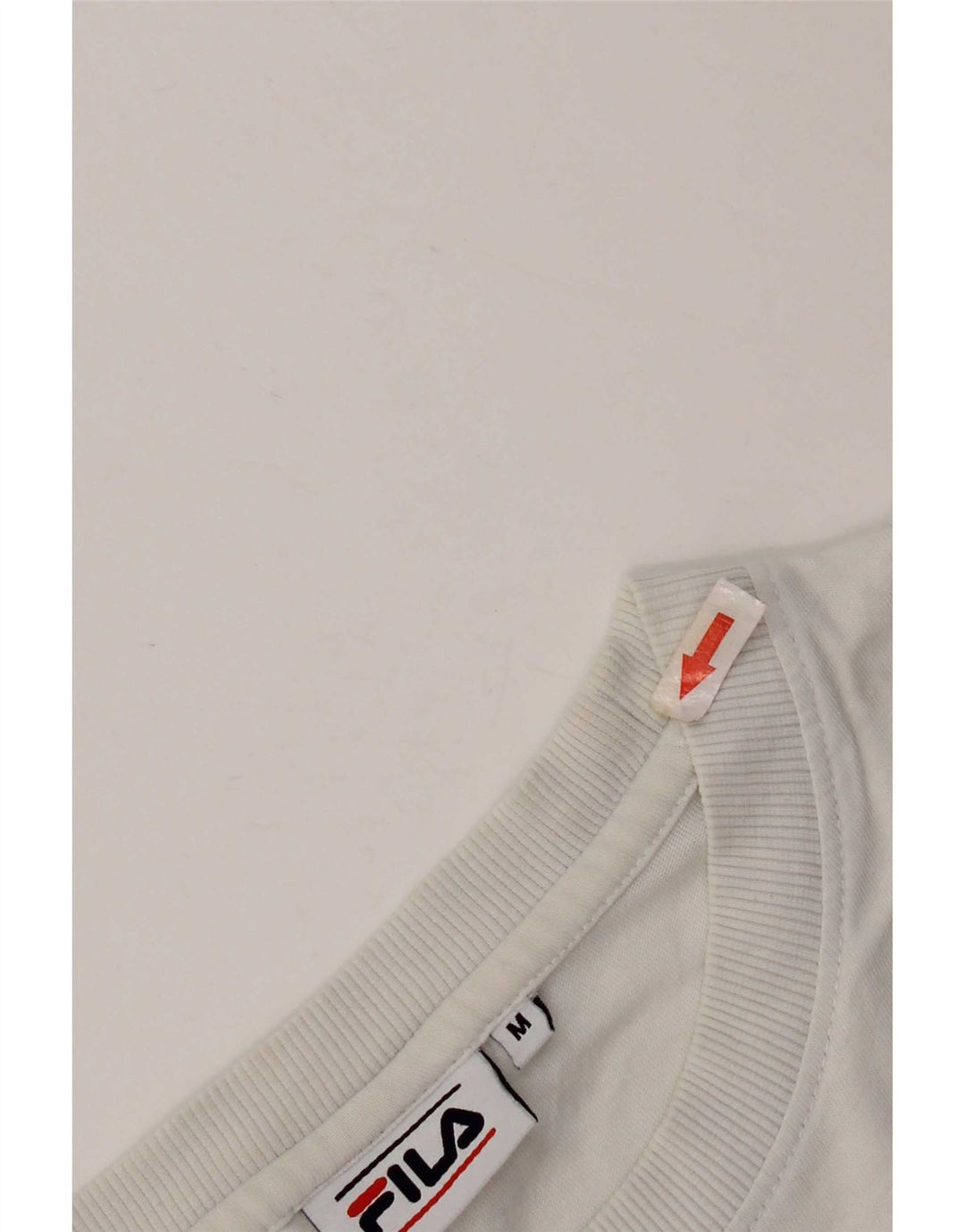 Tricou cu grafic Fila pentru bărbați Top Medium Alb Bumbac