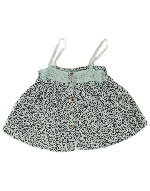 Benetton Fete Cami Top 2-3 Ani Turcoaz Floral