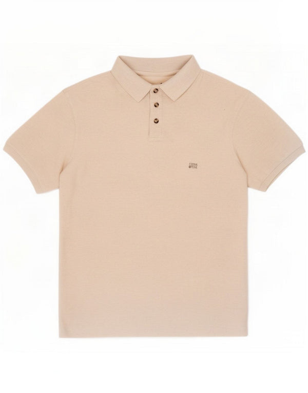Think Pink Tricou Polo pentru bărbați Mic Bej