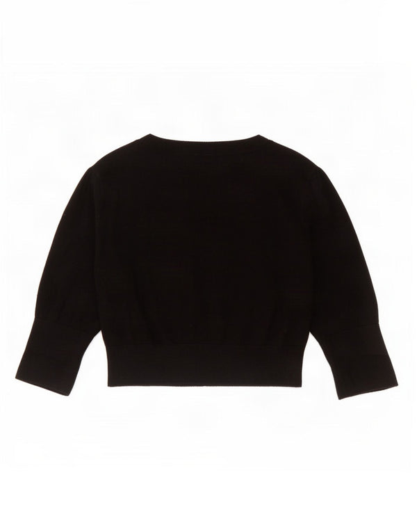 Pulover cardigan crop pentru femei Marks & Spencer UK 12 Medium Black