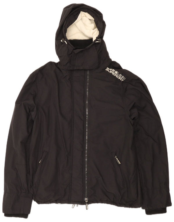 SUPERDRY Jachetă Windbreaker pentru femei The Windcheater cu glugă UK 20 2XL Negru