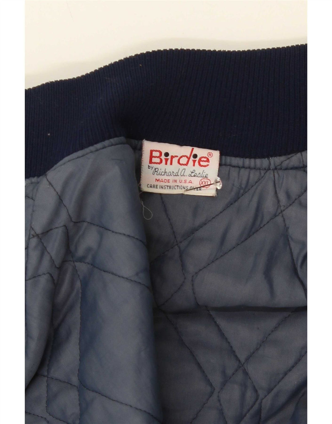 Jachetă vintage pentru bărbați cu grafică Varsity UK 44 2XL Albastru