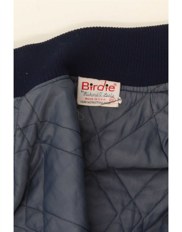 Jachetă vintage pentru bărbați cu grafică Varsity UK 44 2XL Albastru