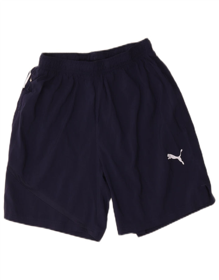 Pantaloni scurți sport Puma pentru bărbați, poliester, albastru, mediu