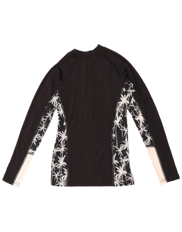 Jachetă de top pentru trening grafic Rip Curl pentru femei UK 8 Small Black Colorblock