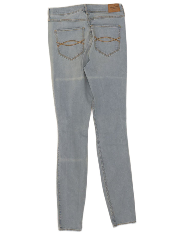 Blugi super skinny pentru femei cu talie înaltă Abercrombie & Fitch W27 L31 bumbac albastru