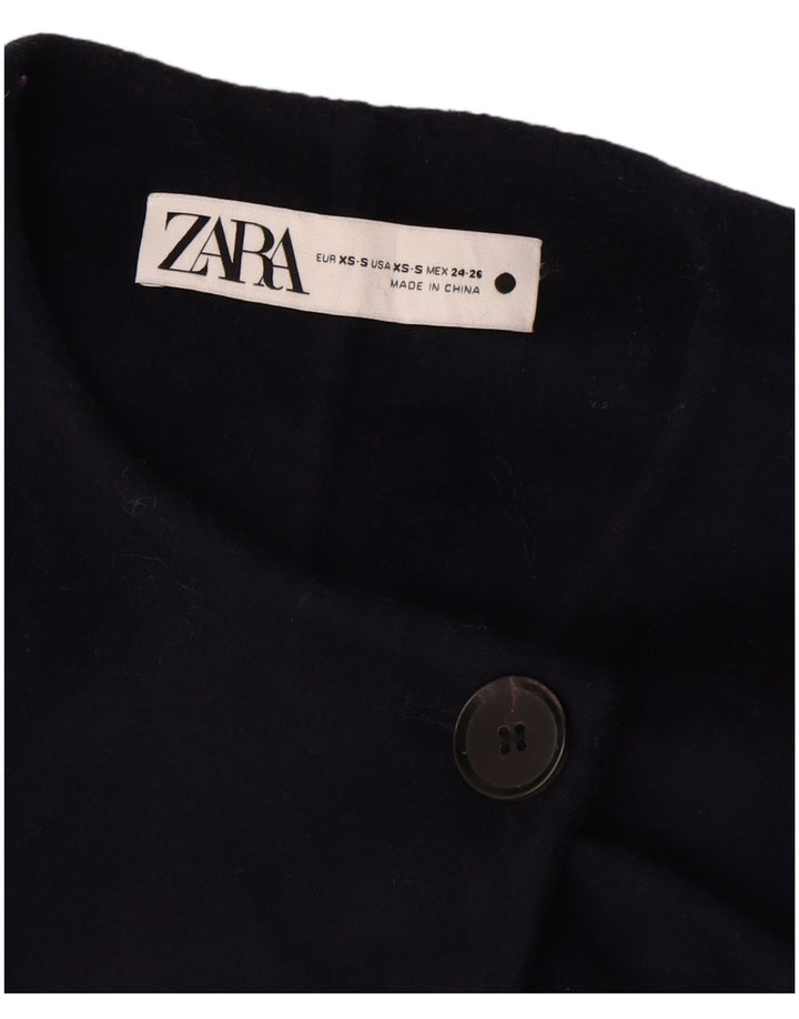 Gilet supradimensionat pentru femei Zara UK 6 XS Lână bleumarin