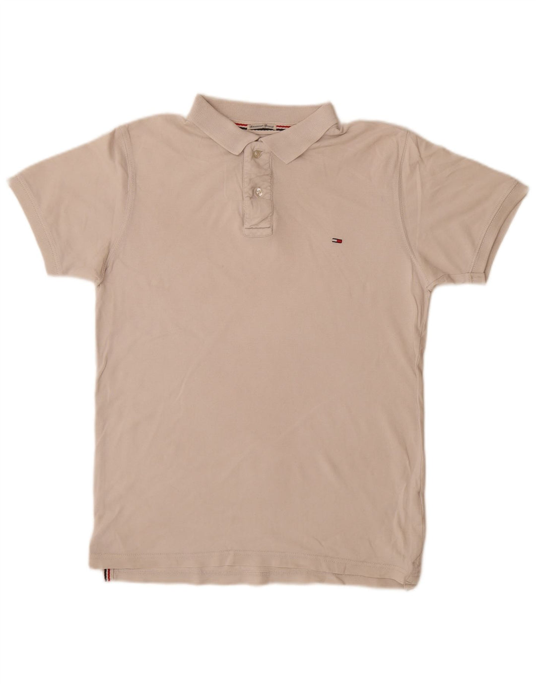Tricou polo TOMMY HILFIGER pentru bărbați, bumbac alb mediu