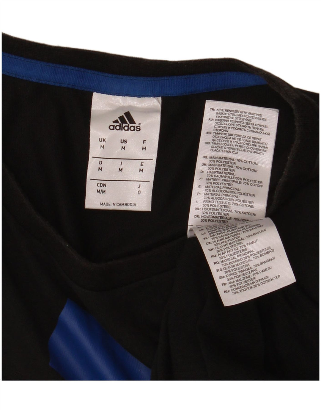 Tricou grafic ADIDAS pentru bărbați Top mediu din bumbac negru