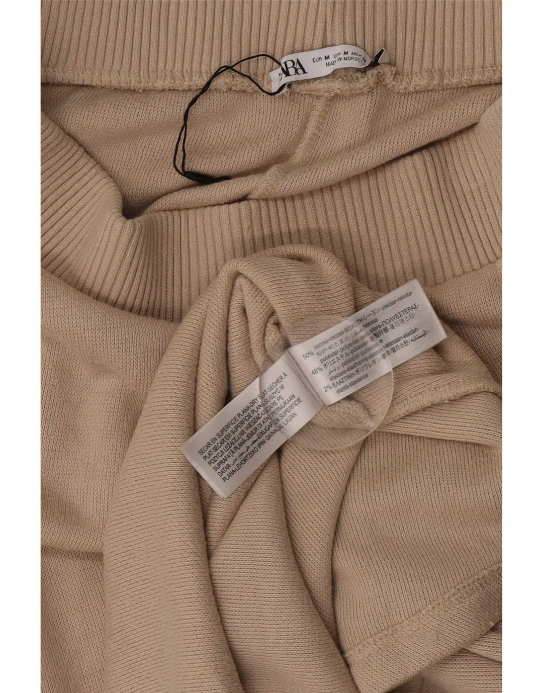 Fusta Midi Zara Femei Medium W28 Bej Viscoza