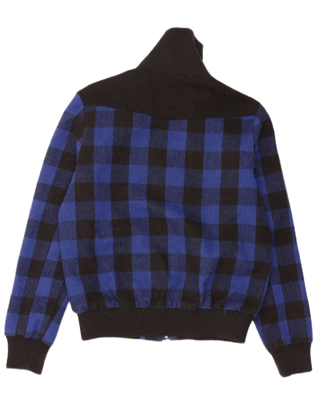 FRANKIE GARAGE Bomber Jacket pentru bărbați UK 38 Medium Blue Vichy Poliester