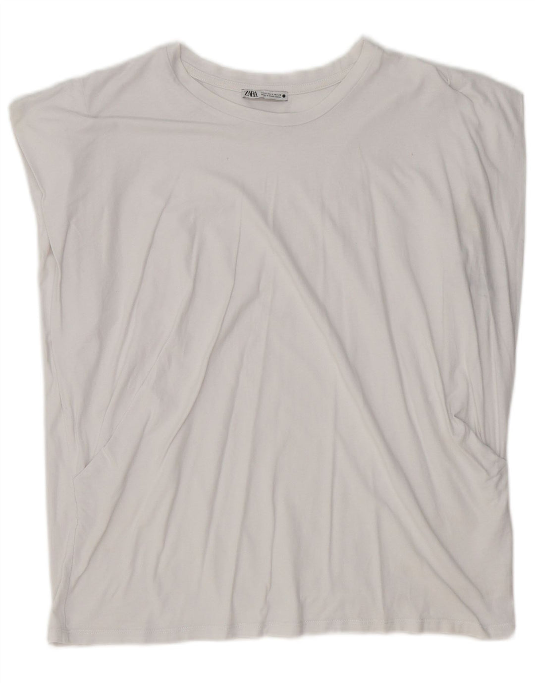 Tricou supradimensionat pentru femei Zara UK 10 Small White