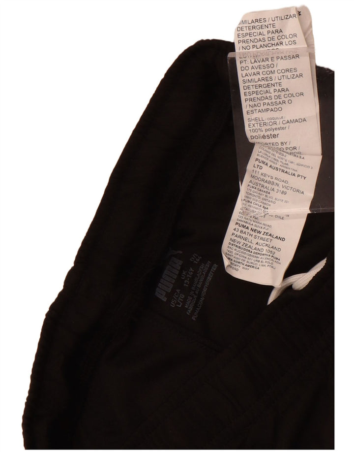 Pantaloni scurti sport Puma băieți 13-14 ani poliester negru