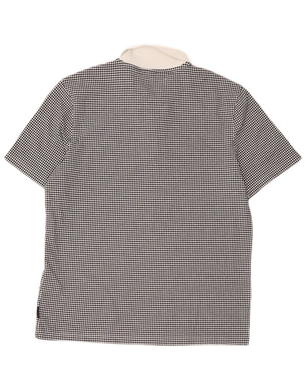 Tricou polo rugby pentru bărbați Ted Baker Mărimea 4 Poliester geometric negru mare