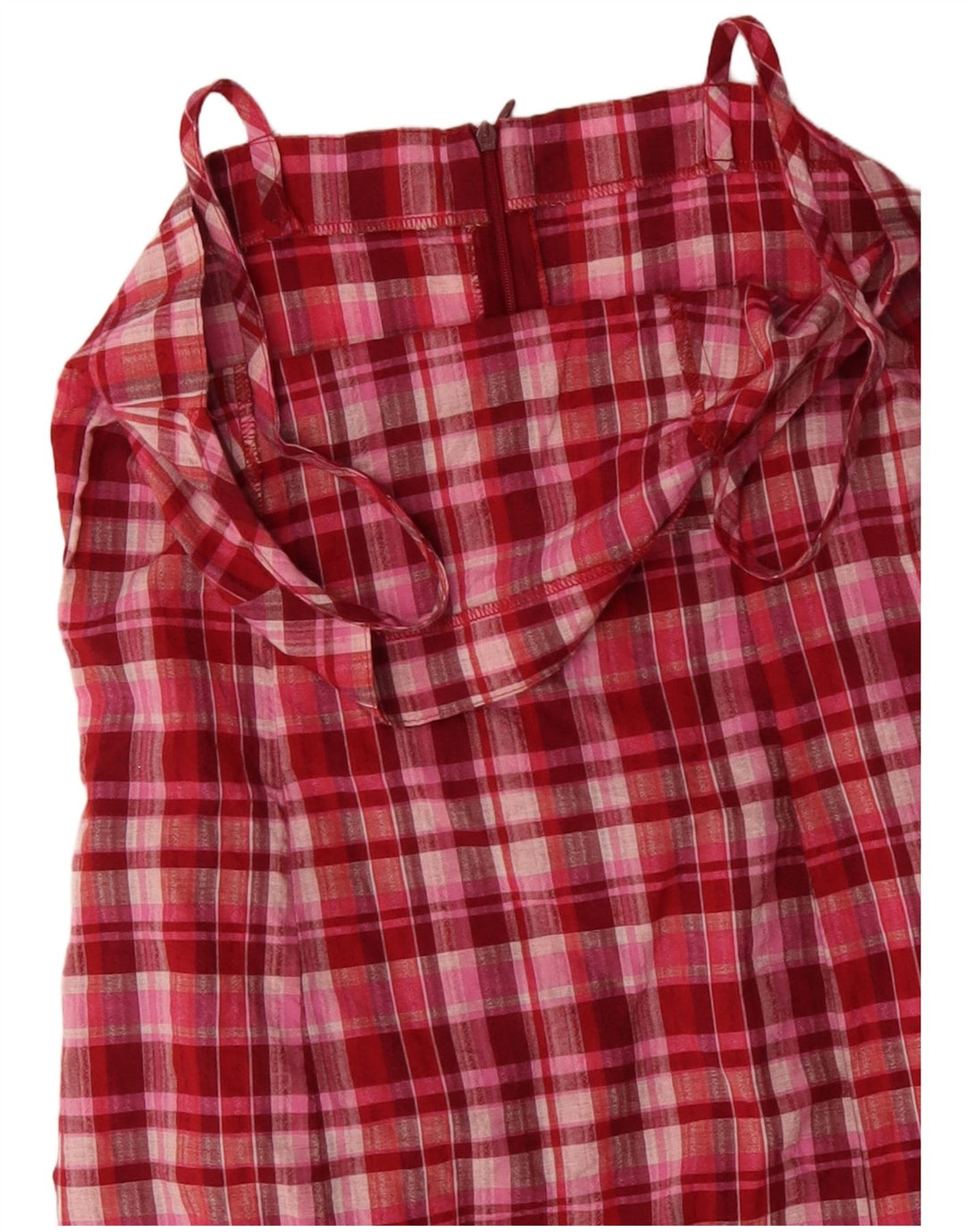 VINTAGE Rochie Slip pentru Damă UK 10 Small Pink Check