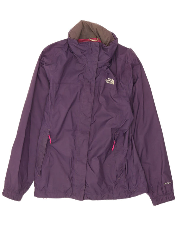 Jachetă de ploaie cu glugă The North Face pentru femei UK 16 Large Purple Nylon