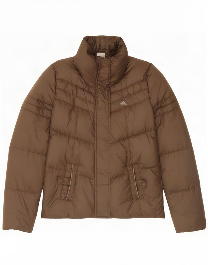 Jachetă căptușită pentru femei Adidas UK 8 Small Brown Poliester