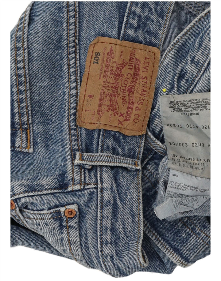 Pantaloni de damă Levi's 501 Denim Hot Pants W32 Large Blue Bumbac
