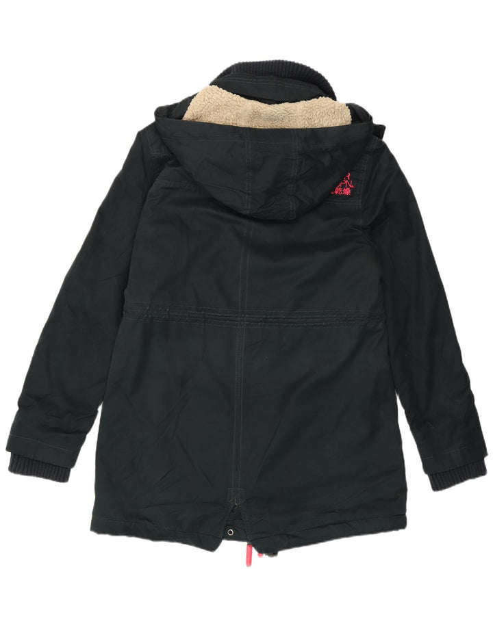 Jachetă Parka Windparka Superdry pentru femei UK 16 Poliester negru mare