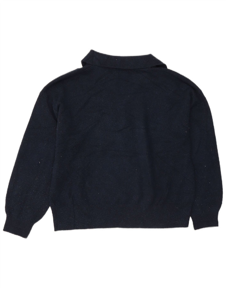 Marks & Spencer Pulover cu gât polo pentru femei UK 14 Medium Bleumarin