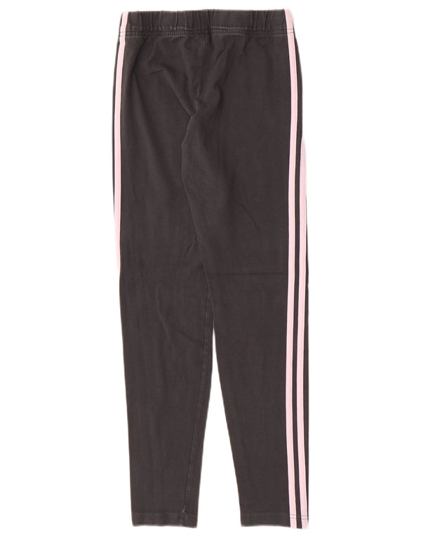 Leggings pentru fete Adidas 14-15 ani bumbac gri