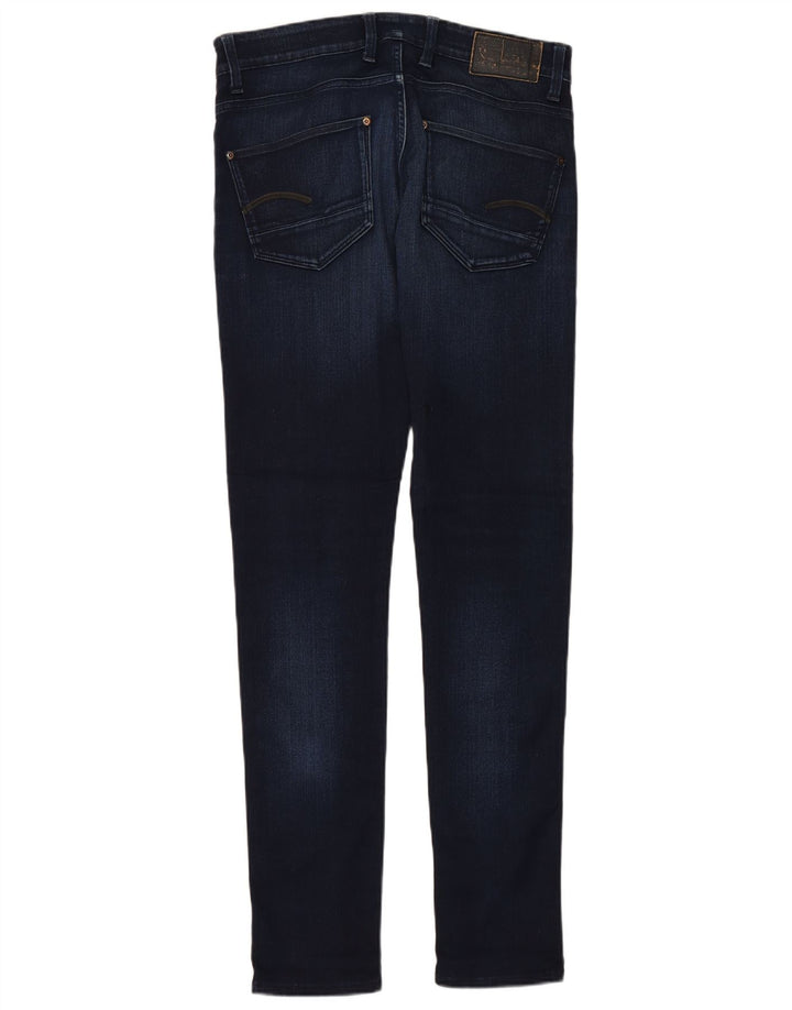 Blugi G-STAR Revend Super Slim pentru bărbați W33 L34 Bumbac bleumarin