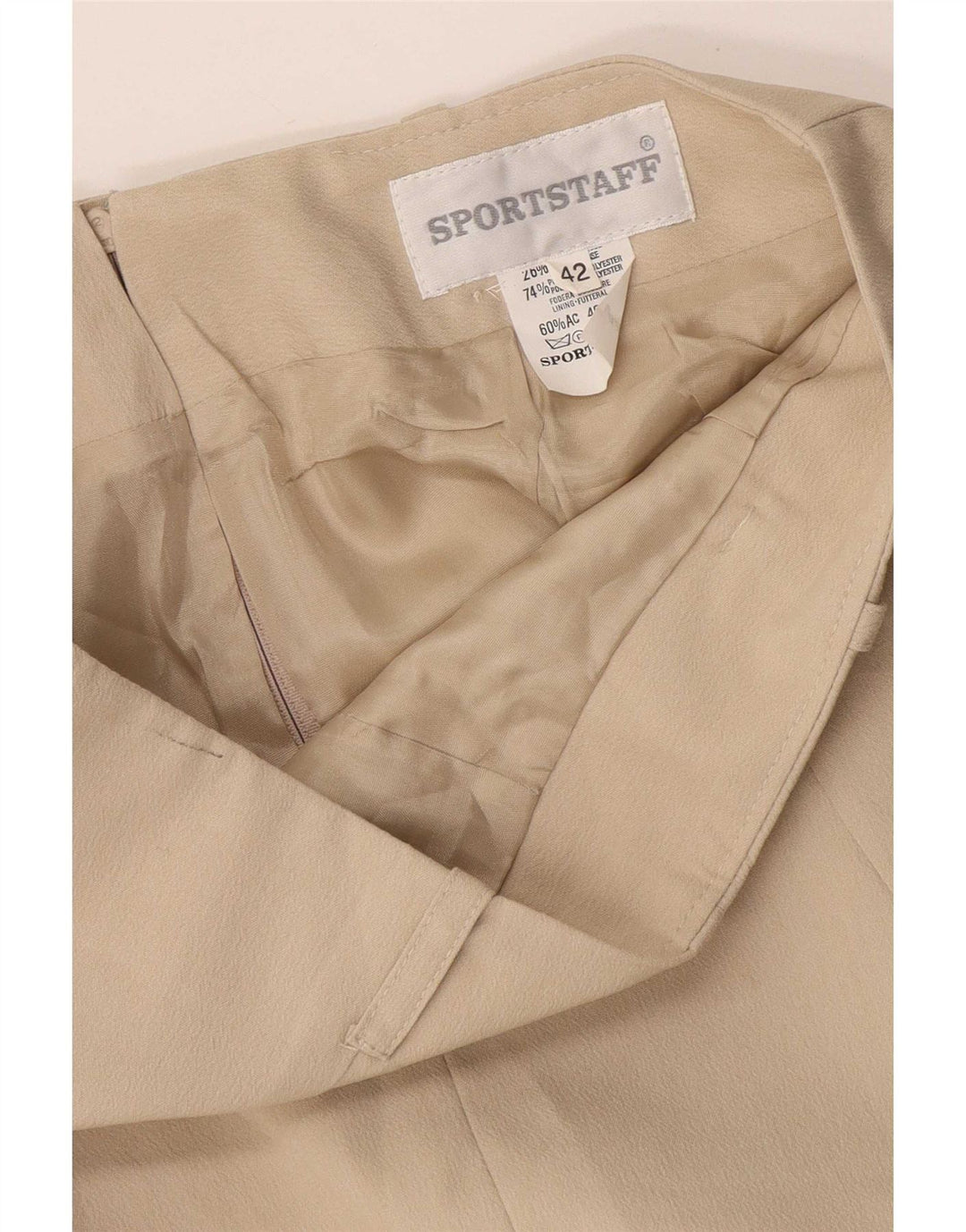 Fusta Mini Sport Staff Femei IT 42 Medium W32 Bej Rayon