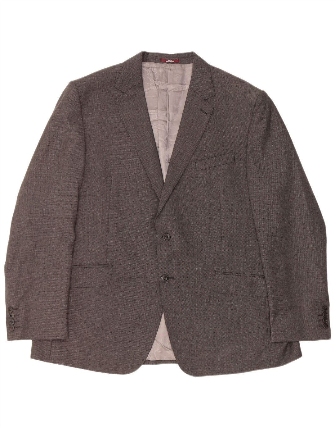 Jachetă pentru bărbați Marks & Spencer, cu 2 nasturi, cu formă regulată, 46 XL, gri