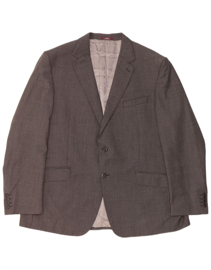 Jachetă pentru bărbați Marks & Spencer, cu 2 nasturi, cu formă regulată, 46 XL, gri