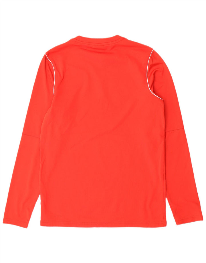 Nike pentru bărbați Dri Fit Top cu mânecă lungă din poliester roșu mic