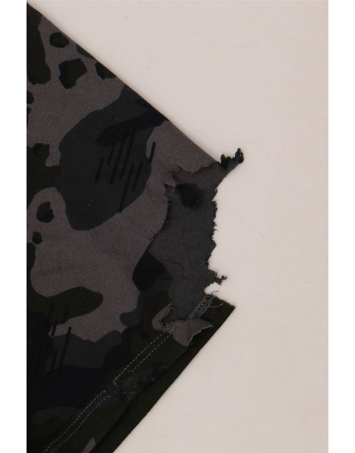 Tricou NIKE Dri Fit pentru bărbați Top mare din poliester camuflaj gri