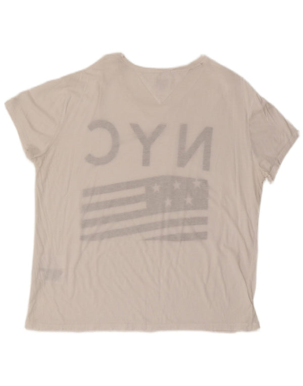 Tricou grafic Tommy Hilfiger pentru bărbați Top XL Bumbac alb