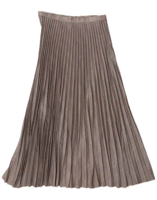 H&M Fustă plisată cuțit pentru femei EU 38 Medium W28 Poliester cu picioare de găină gri