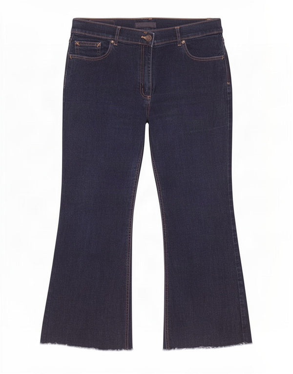 Blugi pentru femei Marks & Spencer Crop Bootcut UK 16 Large W32 L25 Bleumarin
