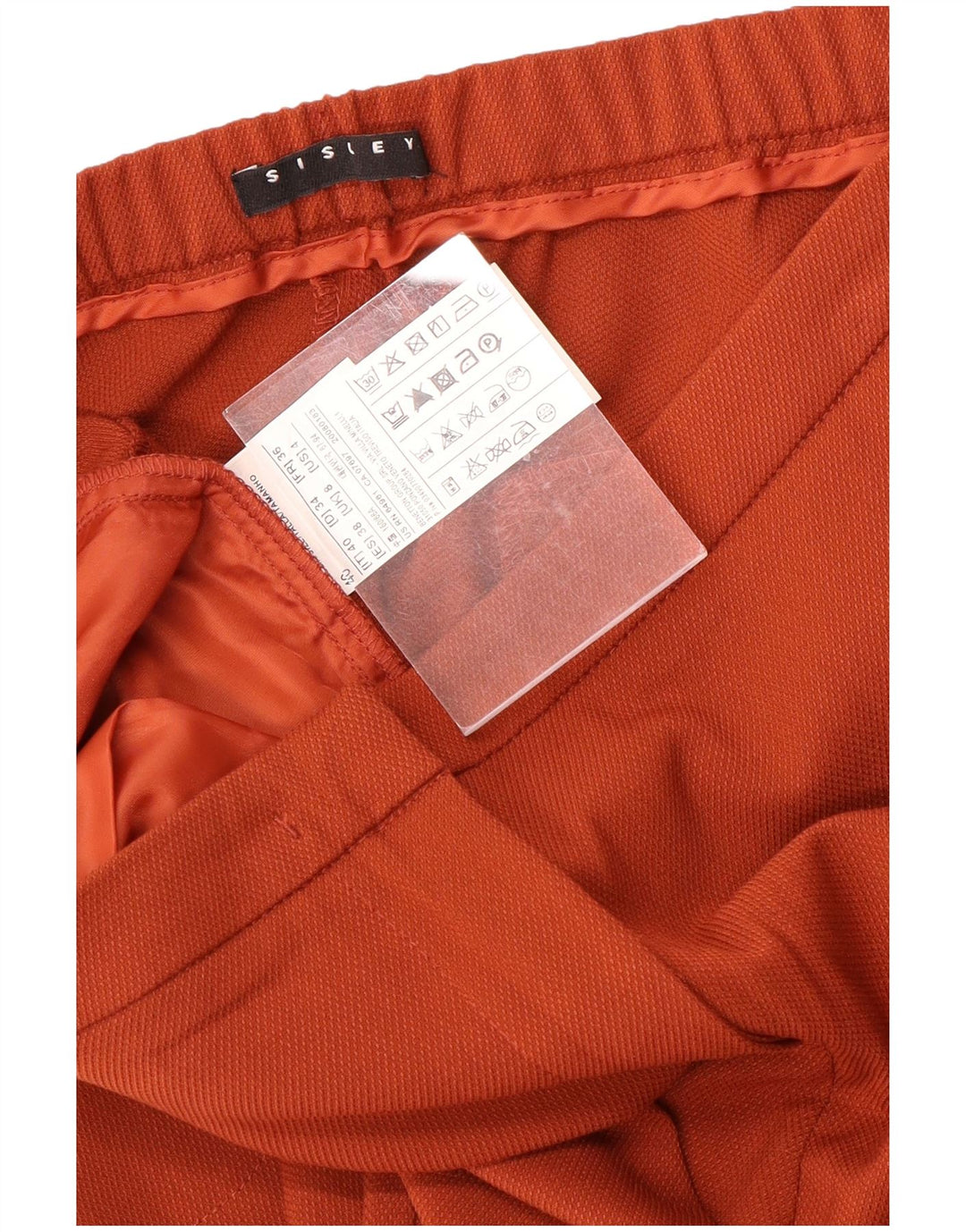 Pantaloni chino Sisley pentru femei de jogging UK 8 Small W30 L27 Poliester roșu