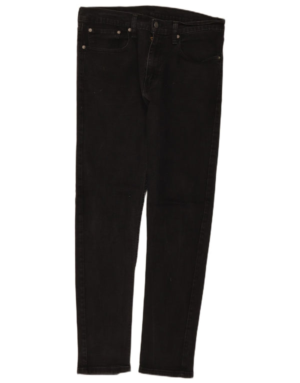 Blugi conici pentru bărbați Levi's 512 Slim Tapered W34 L32 Black