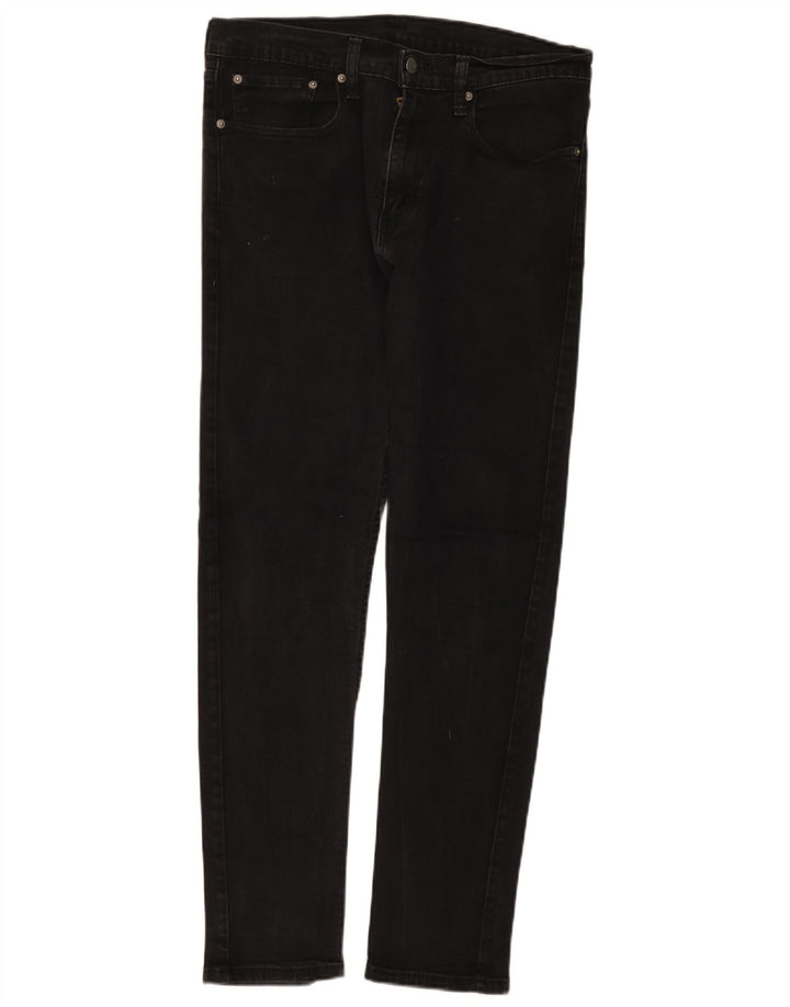 Blugi conici pentru bărbați Levi's 512 Slim Tapered W34 L32 Black