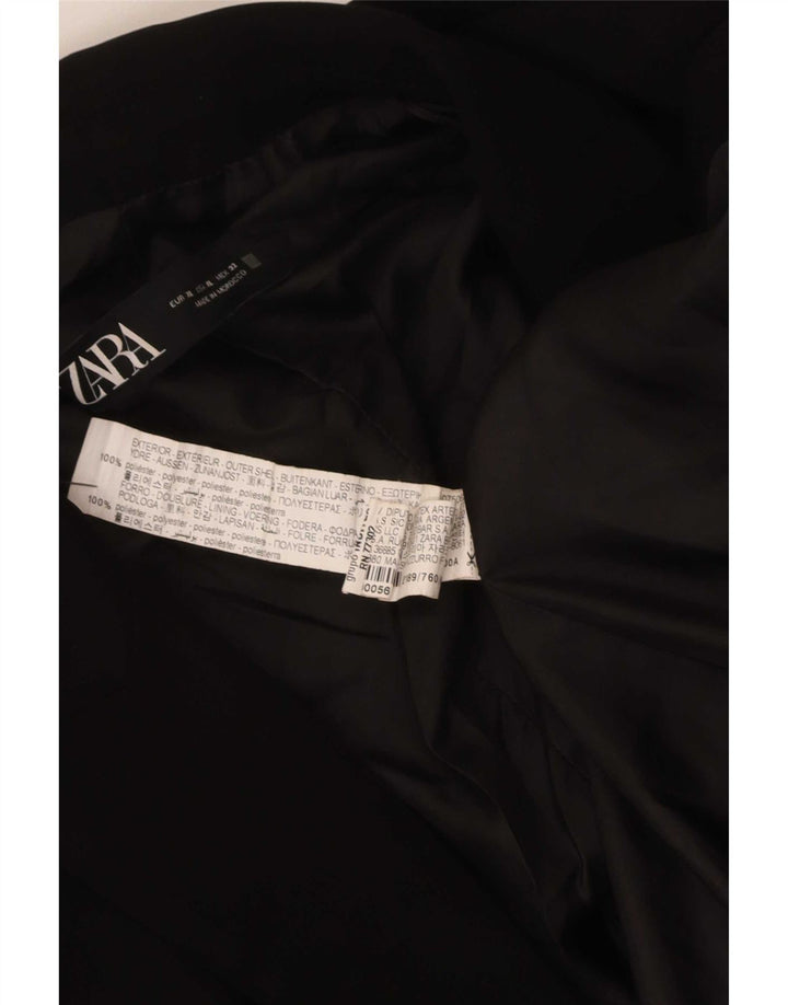 Jachetă pentru femei Zara cu mâneci 3/4 deschise, UK 18 XL, poliester negru