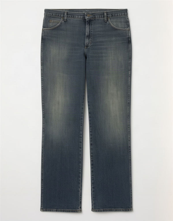 Blugi pentru bărbați Bootcut Wrangler W38 L34 Bumbac albastru