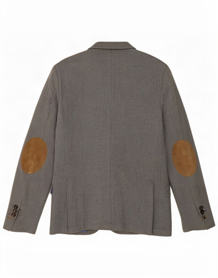 Blazer Massimo Dutti pentru bărbați, cu 2 nasturi, EU 48, gri mediu, în oase