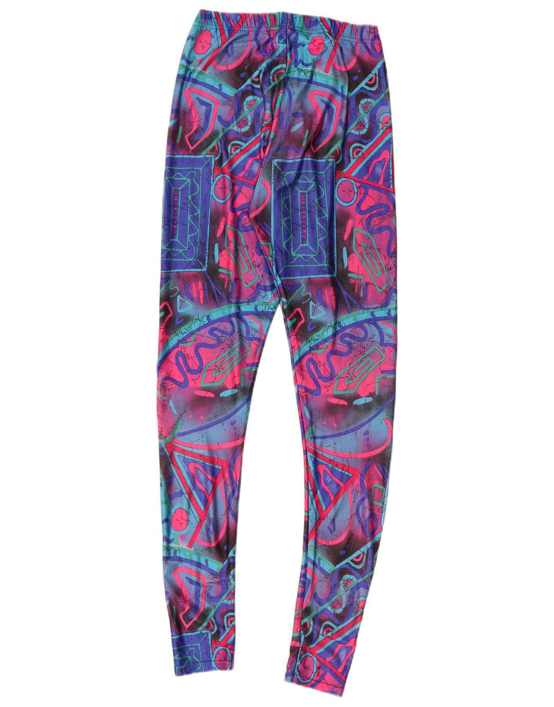 Leggings pentru femei VINTAGE UK 6 XS Multicolor Geometric