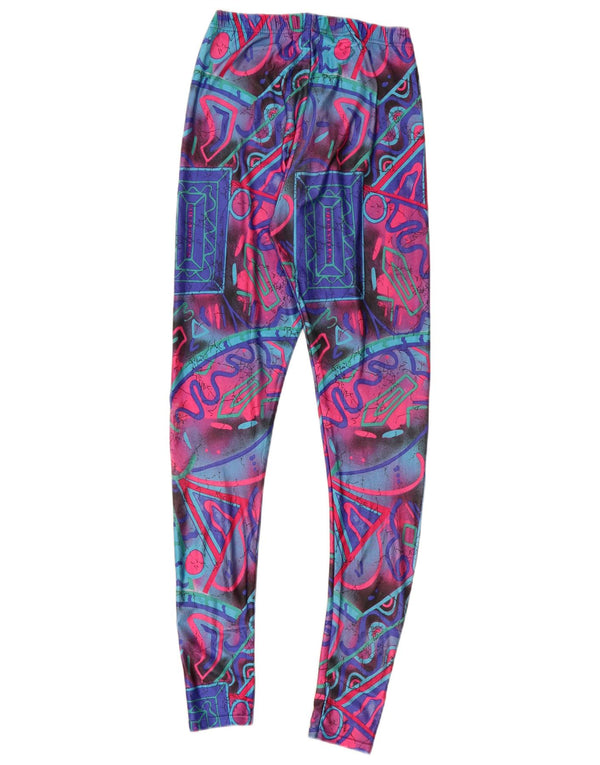 Leggings pentru femei VINTAGE UK 6 XS Multicolor Geometric