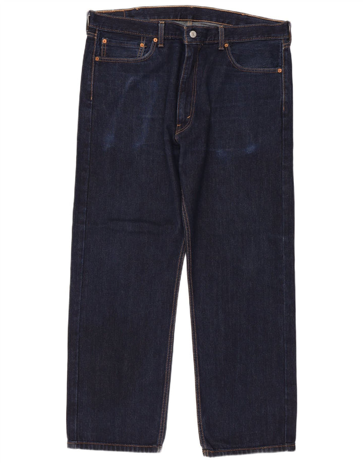 Blugi drepti pentru bărbați Levi's 505 W40 L29 Bumbac bleumarin