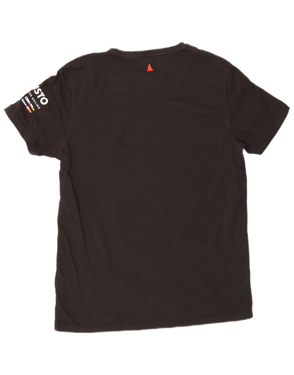 Tricou grafic pentru bărbați Musto Top mediu negru bumbac