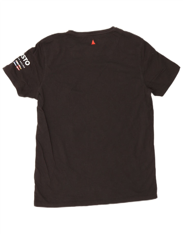 Tricou grafic pentru bărbați Musto Top mediu negru bumbac