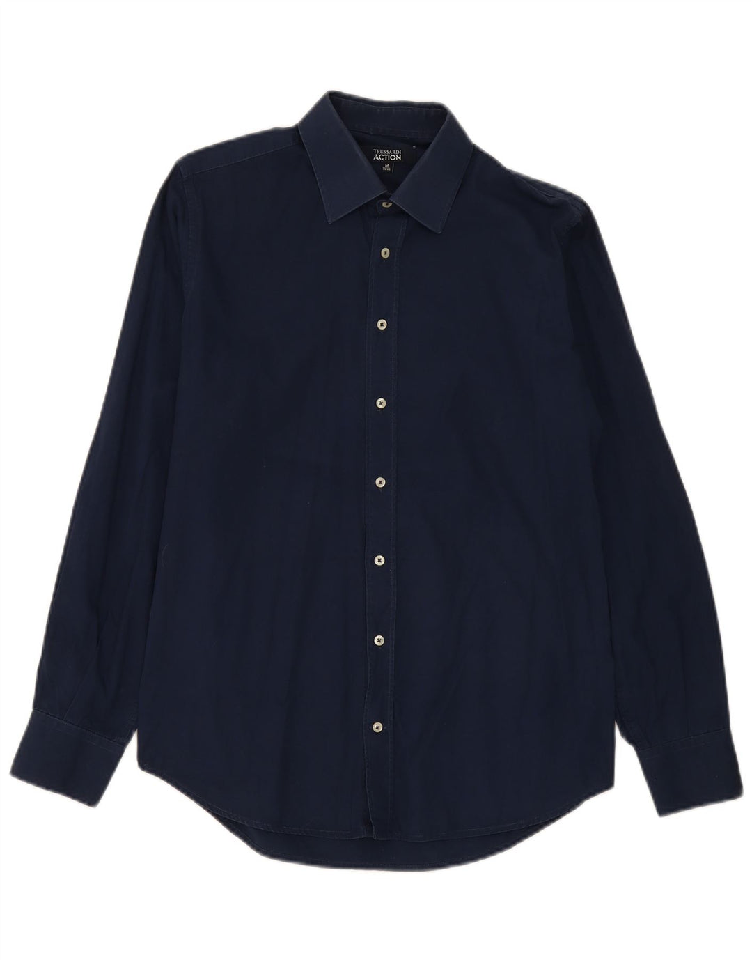 Cămașă Trussardi pentru bărbați Mărimea 39/40 Bumbac bleumarin mediu