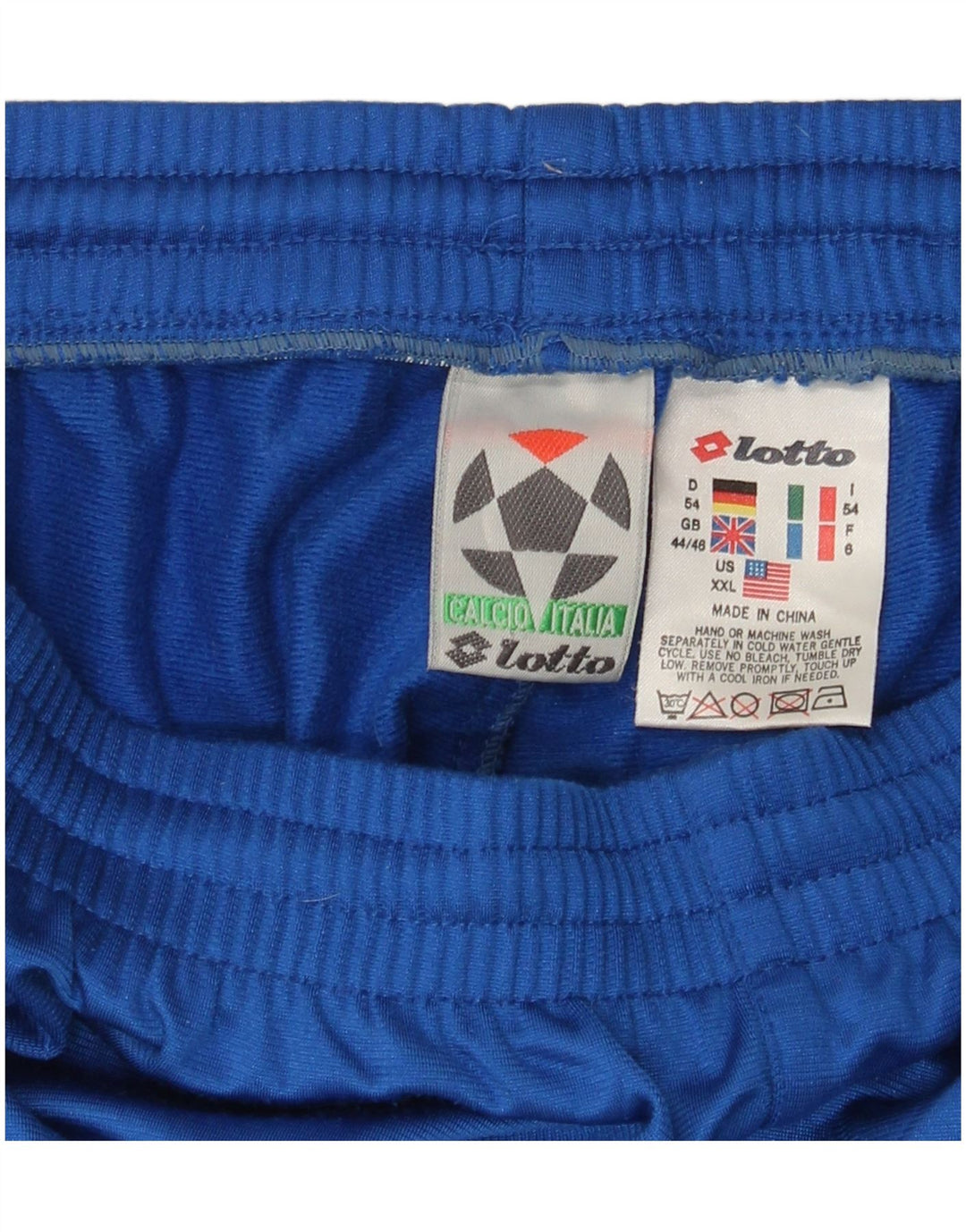 Pantaloni de trening Lotto pentru bărbați Marea Britanie 44/46 2XL Albastru Poliester color bloc