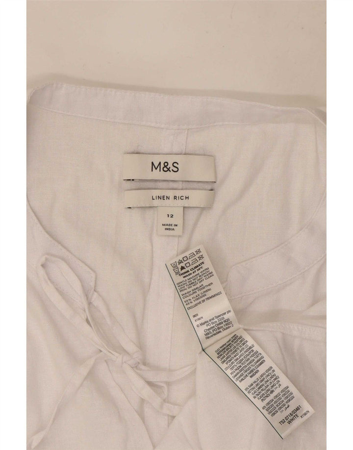 Bluză pentru femei Marks & Spencer, UK 12, in alb mediu