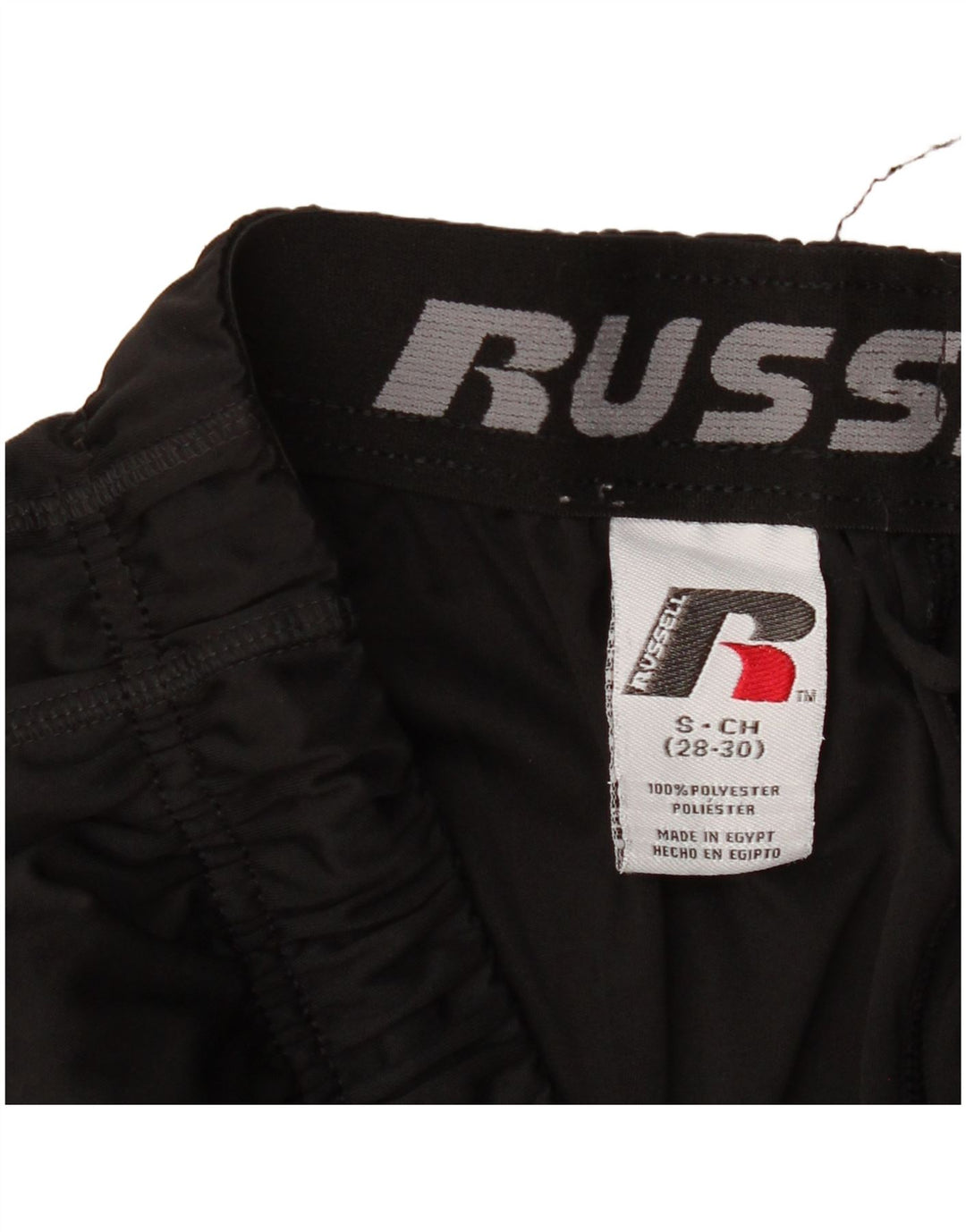 RUSSELL ATHLETIC Pantaloni scurți sport Dri-Power pentru bărbați, poliester negru mic